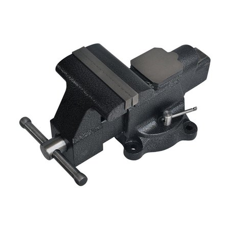 STEEL GRIP 6 in. Forged Steel Bench Vise with Swivel BaseBlack 2796860